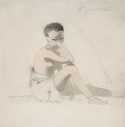Korah Mädchen Sitzend, 1802